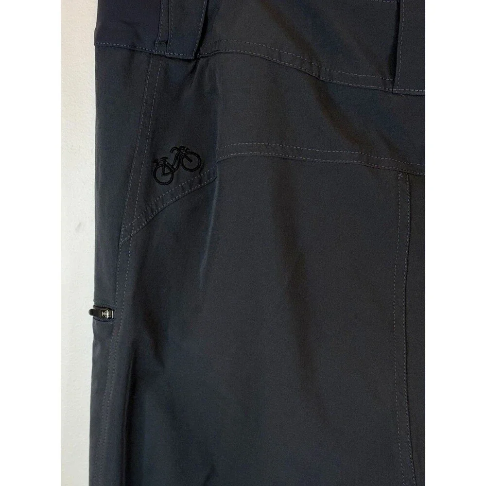 TERRY Metro Relaxed Gray Bicycle Shorts Women Large 11.5